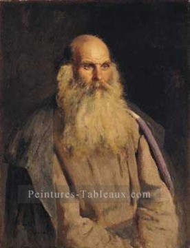 Étude d’un vieil homme russe réalisme Ilya Repin Peinture à l'huile